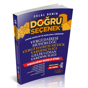 Savaş Yayınları Doğru Seçenek Vergi Dairesi Müdürlüğü, Gelir Uzman Yardımcılığı Sınavlarına Hazırlık Kitabı