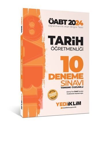 Yediiklim Yayınları 2024 ÖABT Tarih Öğretmenliği Tamamı Video Çözümlü 10 Deneme Sınavı