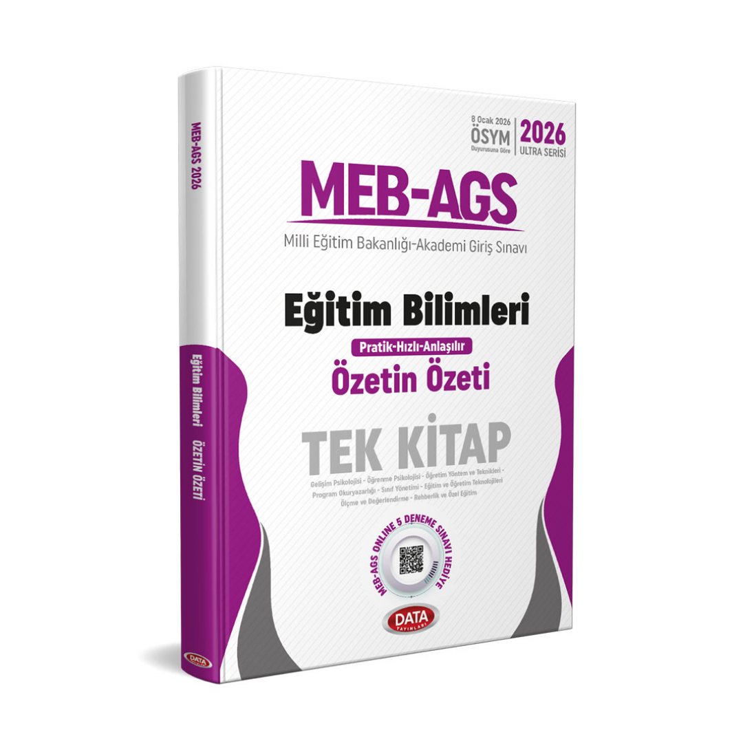 2026 MEB-AGS Eğitim Bilimleri Tek Kitap Özetin Özeti Data Yayınları