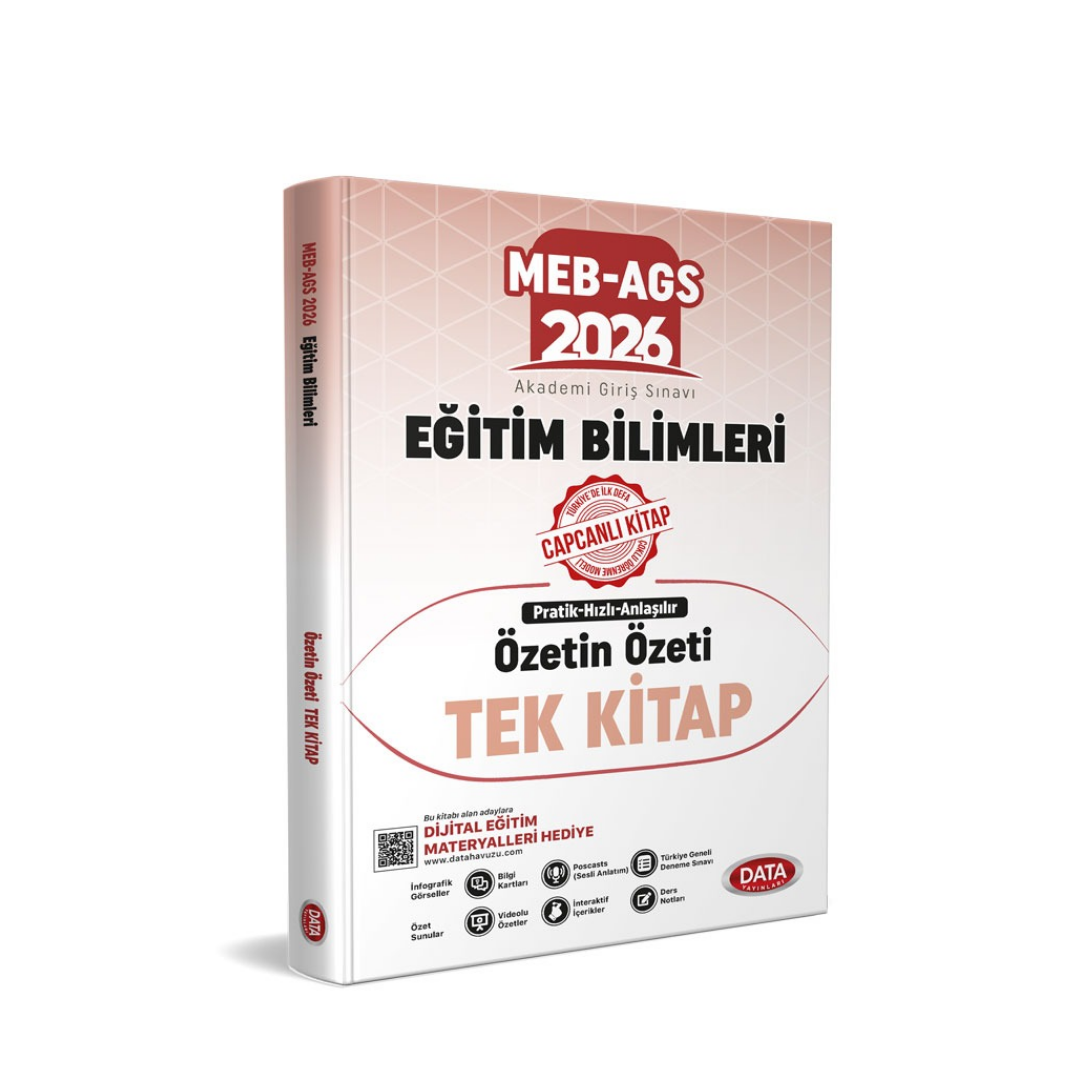2026 MEB-AGS Eğitim Bilimleri Tek Kitap Özetin Özeti Data Yayınları