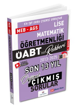 Dizgi Kitap 2026 MEB-AGS ÖABT Lise Matematik ÖABT'nin Rehberi Konularına Göre Tasnif Edilmiş Son 13 Yıl Orijinal Video Çözümlü Çıkmış Sınav Soruları Dr. Yavuz Hoca 3. Baskı