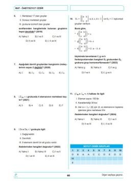 Dizgi Kitap 2026 Meb Ags ÖABT Lise Matematik Öabt'nin Rehberi Konularına Göre Tasnif Edilmiş Son 13 Yıl Orijinal Video Çözümlü Çıkmış Sınav Soruları Dr. Yavuz Hoca 3. Baskı