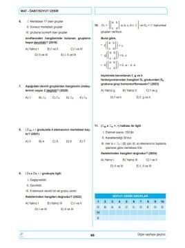 Dizgi Kitap 2026 MEB-AGS ÖABT Lise Matematik ÖABT'nin Rehberi Konularına Göre Tasnif Edilmiş Son 13 Yıl Orijinal Video Çözümlü Çıkmış Sınav Soruları Dr. Yavuz Hoca 3. Baskı