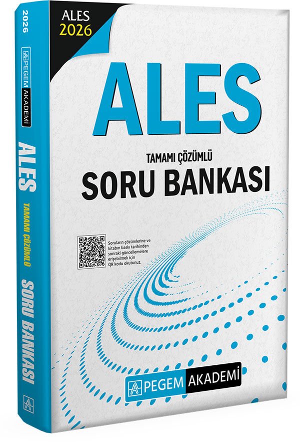 2026 ALES Tamamı Çözümlü Soru Bankası Pegem Yayınları