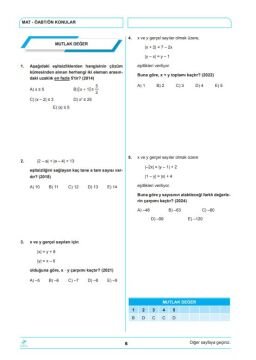 Dizgi Kitap 2026 MEB-AGS ÖABT İlköğretim Matematik ÖABT'nin Rehberi Konularına Göre Tasnif Edilmiş Son 13 Yıl Orijinal Video Çözümlü Çıkmış Sınav Soruları Dr. Yavuz Hoca 3. Baskı