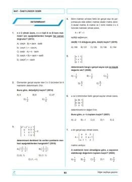 Dizgi Kitap 2026 Meb Ags ÖABT İlköğretim Matematik Öabt'nin Rehberi Konularına Göre Tasnif Edilmiş Son 13 Yıl Orijinal Video Çözümlü Çıkmış Sınav Soruları Dr. Yavuz Hoca 3. Baskı