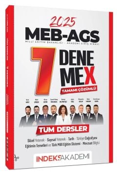 2025 MEB-AGS Tüm Dersler 7 DenemeX Çözümlü İndeks Akademi Yayıncılık