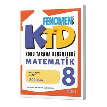 Fenomen Okul Yayınları 8. Sınıf Matematik Konu Tarama Denemeleri