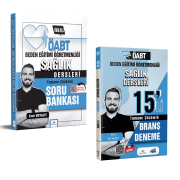 Dizgi Kitap 2026 Meb Ags ÖABT Beden Eğitimi Sağlık Dersleri Soru Bankası & 15'li Branş Deneme Emir Beyazıt Seti