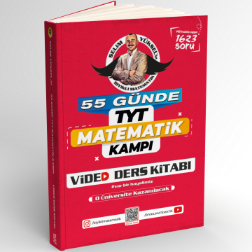 Bıyıklı Matematik 55 Günde TYT Matematik Kampı Video Ders Kitabı Bıyıklı Matematik Yayınları
