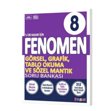 Fenomen Okul Yayınları 8. Sınıf Görsel Grafik Tablo ve Sözel Mantık Soru Bankası