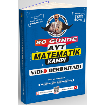 Bıyıklı Matematik Yayınları 80 Günde AYT Matematik Video Ders Kitabı Selim Yüksel