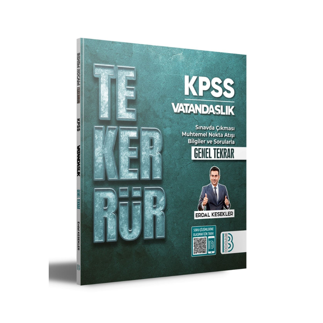KPSS TEKERRÜR Vatandaşlık Genel Tekrar Erdal Kesekler Benim Hocam Yayınları