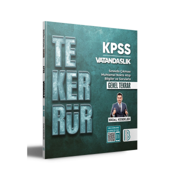 Benim Hocam Yayınları KPSS TEKERRÜR Vatandaşlık Genel Tekrar Kamp Kitabı Erdal Kesekler