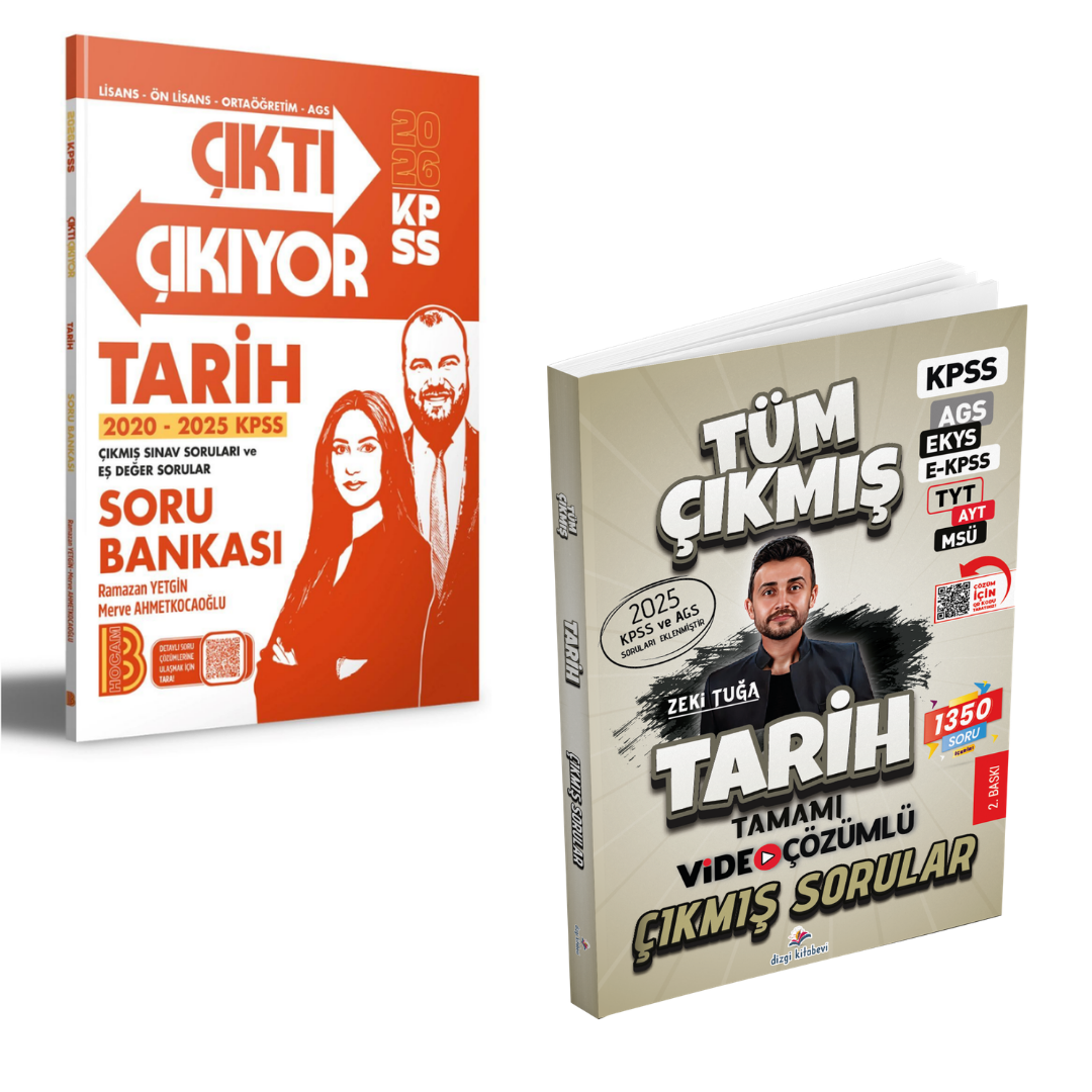 Dizgi Kitap 2026 KPSS AGS Tarih Tüm Sınavlar Çıkmış Sorular & KPSS Tarih Çıktı Çıkıyor Soru Bankası Benim Hocam Seti