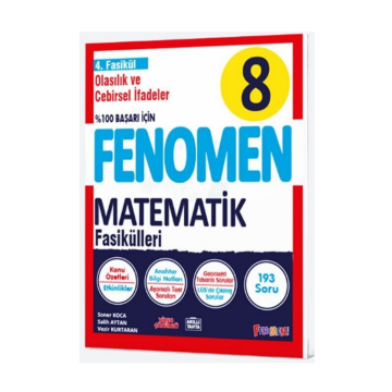 Fenomen Okul Yayınları 8. Sınıf Olasıılık ve Cebirsel İfadeler Fenomen Fasikülü