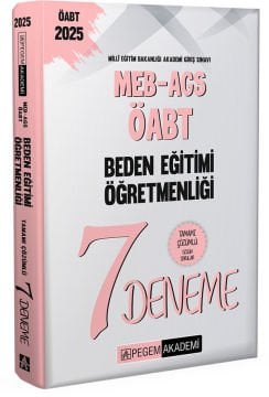 2025 MEB-AGS-ÖABT Beden Eğitimi Öğretmenliği Tamamı Çözümlü 7 Deneme Pegem Yayınları