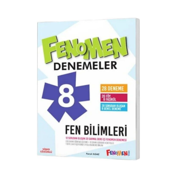 Fenomen Okul Yayınları 8. Sınıf Fen Bilimleri 28 Deneme Faruk Ilgaz