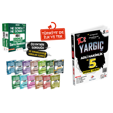 Dizgi Kitap Hukuk Atölyesi Adli Hakimlik Ne Sordu Ne Sorar Tamamı Çözümlü Soru Bankası ve Yargıç Adli Hakimlik PDF Çözümlü 5 Deneme Seti