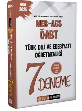 2025 MEB-AGS-ÖABT Türk Dili Ve Edebiyatı Öğretmenliği Tamamı Çözümlü 7 Deneme Pegem Yayınları