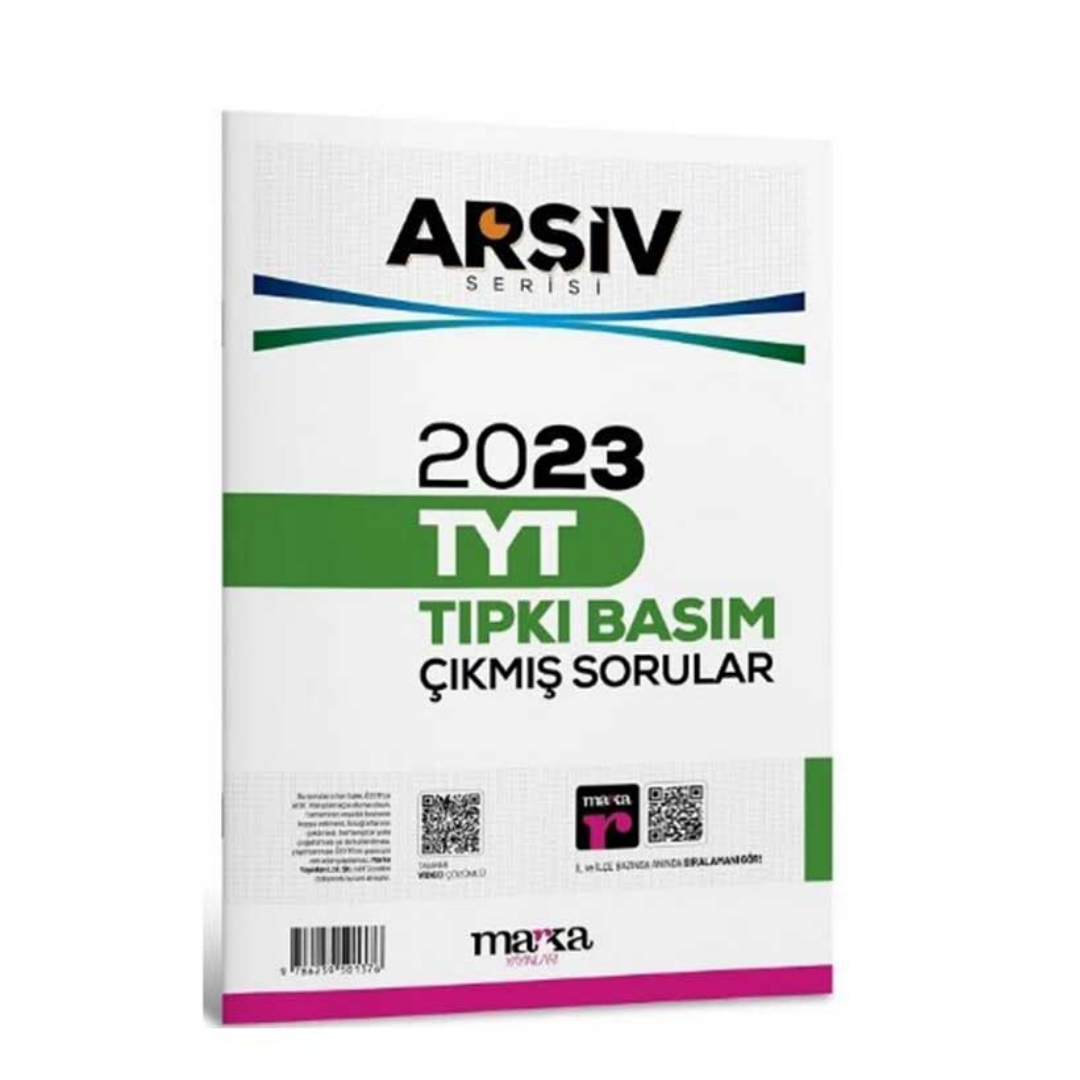 2023 TYT Arşiv Serisi Tıpkı Basım Çıkmış Sorular Tamamı Video Çözümlü Marka Yayınları
