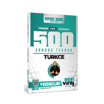 2026 Kpss Son Viraj Serisi Türkçe Tamamı Video Çözümlü 500 Soruda Genel Tekrar Kampı Yediiklim Yayınları