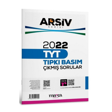 2022 TYT Arşiv Serisi Tıpkı Basım Çıkmış Sorular Tamamı Video Çözümlü Marka Yayınları