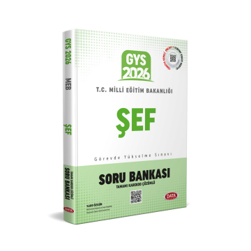 Data Yayınları 2026 GYS Milli Eğitim Bakanlığı Şef Soru Bankası - Karekod Çözümlü