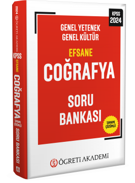 2024 KPSS Genel Yetenek Genel Kültür Efsane Coğrafya Soru Bankası