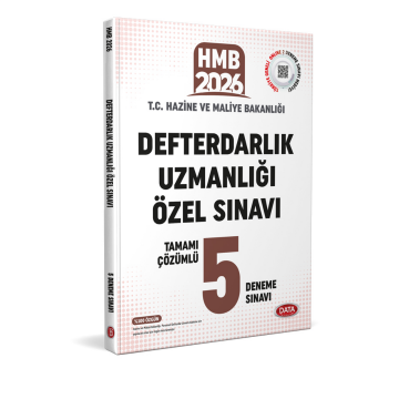 Data Yayınları 2026 Defterdarlık Uzmanlığı Özel Sınavı Tamamı Çözümlü 5 Deneme Sınavı
