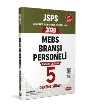 JSPS Jandarma ve Sahil Güvenlik MEBS Branşı Personeli Sınavı Tamamı Çözümlü 5 Deneme Sınavı Data Yayınları