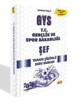 2026 T.C. Gençlik ve Spor Bakanlığı GYS Şef Tamamı Çözümlü Soru Bankası Makro Kitap