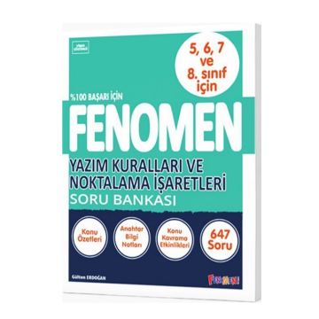 Fenomen Okul Yayınları Yazım Kuralları ve Noktalama İşaretleri Soru Bankası Gülten Erdoğan