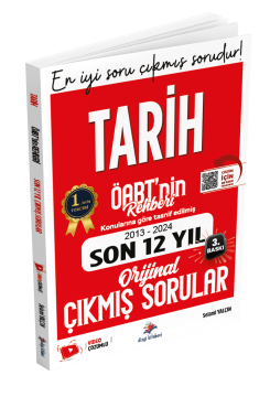 Dizgi Kitap Meb Ags ÖABT Tarih Öabt'nin Rehberi Konularına Göre Tasnif Edilmiş Son 12 Yıl Orijinal Video Çözümlü Çıkmış Sınav Soruları Selami Yalçın 2025