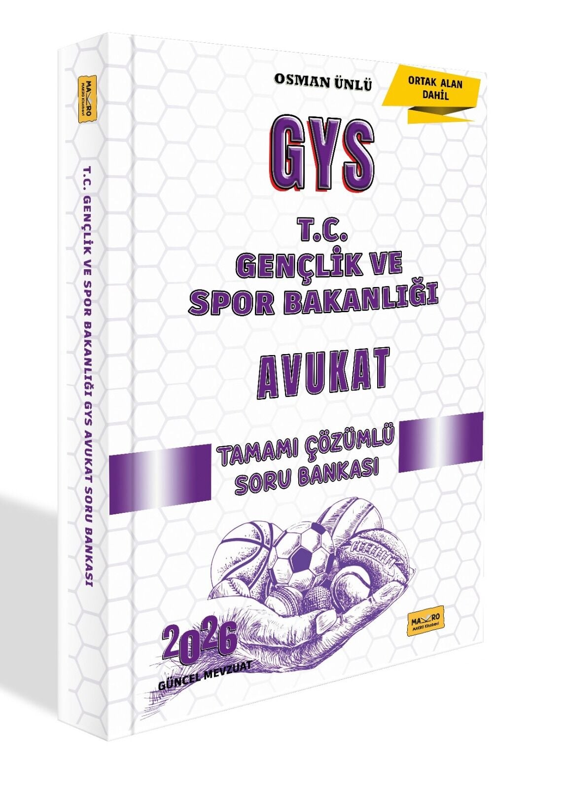 2026 T.C. Gençlik ve Spor Bakanlığı GYS Avukat Tamamı Çözümlü Soru Bankası Makro Kitap