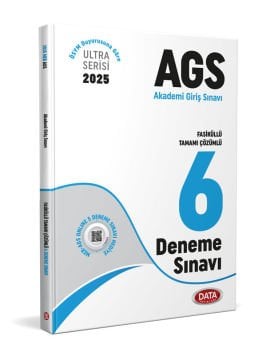 2025 AGS Fasiküllü Tamamı Çözümlü 6 Deneme Sınavı Data Yayınları