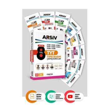 Son 8 Yıl TYT Arşiv Serisi Tıpkı Basım Fasikül Fasikül Çıkmış Sorular Tamamı Video Çözümlü Marka Yayınları
