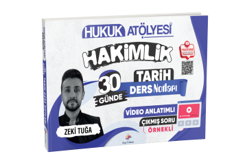Dizgi Kitap Hukuk Atölyesi Hakimlik Çıkmış Soru Örnekli 30 Günde Tarih Ders Notları Zeki Tuğa