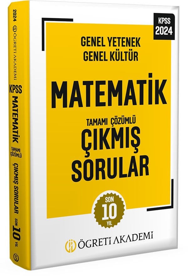 2024 KPSS Genel Yetenek Genel Kültür Matematik Tamamı Çözümlü Çıkmış Sorular (Roman Boy)
