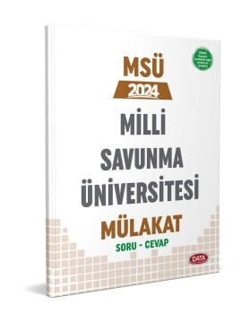Milli Savunma Üniversitesi (MSÜ) Mülakat Çıkmış Sorular ve Cevapları Data Yayınları