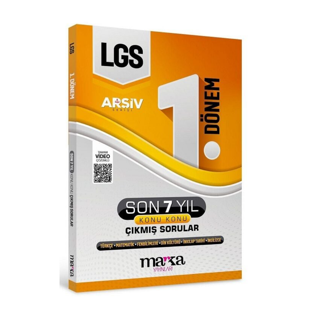 8. Sınıf Arşiv Serisi LGS 1. Dönem Konuları Sson 7 Yıl Konu Konu Çıkmış Sorular