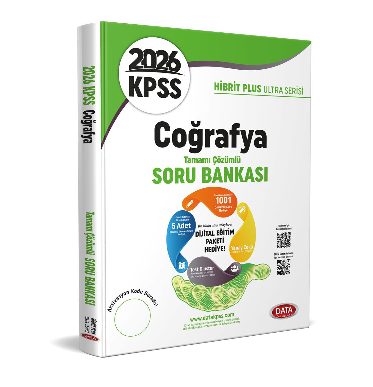 Data Yayınları 2026 KPSS Hibrit Plus Ultra Serisi Coğrafya Soru Bankası - Karekod Çözümlü + Dijital Eğitim Platformu Hediye