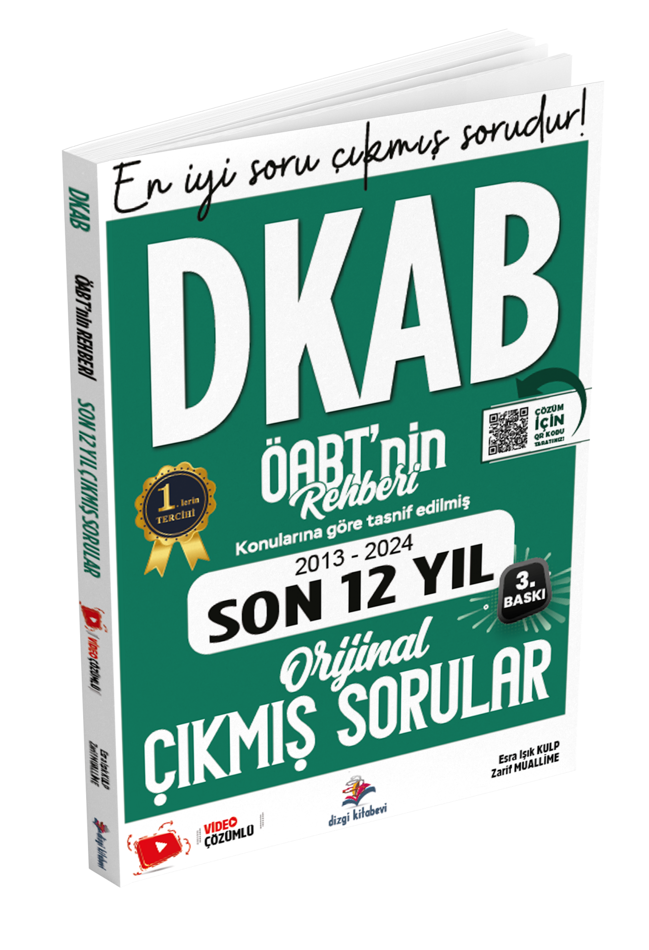 Dizgi Kitap Meb Ags ÖABT DKAB Din Kültürü Ve Ahlak Bilgisi Öğretmenliği Öabt'nin Rehberi Konularına Göre Tasnif Edilmiş Son 12 Yıl Orijinal Video Çözümlü Çıkmış Sınav Soruları Zarif Muallime 2025
