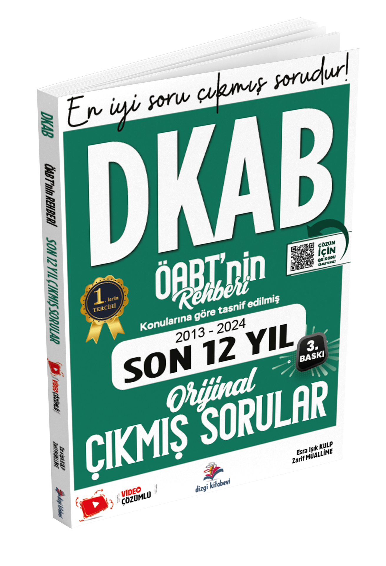 Dizgi Kitap Meb Ags ÖABT DKAB Din Kültürü Ve Ahlak Bilgisi Öğretmenliği Öabt'nin Rehberi Konularına Göre Tasnif Edilmiş Son 12 Yıl Orijinal Video Çözümlü Çıkmış Sınav Soruları Zarif Muallime 2025