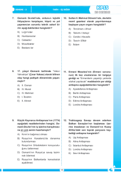 Dizgi Kitap 2026 KPSS MEB AGS ÖSYM'YE Eş Değer Tarih Tamamı PDF Çözümlü 20 Deneme Sınavı Necat Hoca
