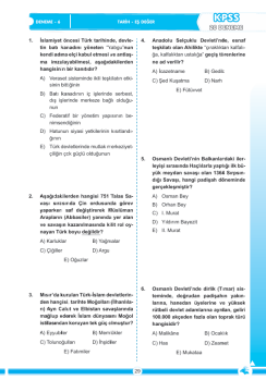 Dizgi Kitap 2026 KPSS MEB AGS ÖSYM'YE Eş Değer Tarih Tamamı PDF Çözümlü 20 Deneme Sınavı Necat Hoca