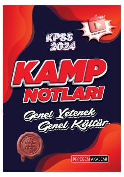 2024 KPSS Genel Yetenek Genel Kültür Kamp Notları
