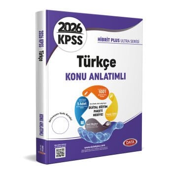 2026 KPSS Hibrit Plus Ultra Serisi Türkçe Konu Anlatımlı + Dijital Eğitim Platformu Hediye Data Yayınları