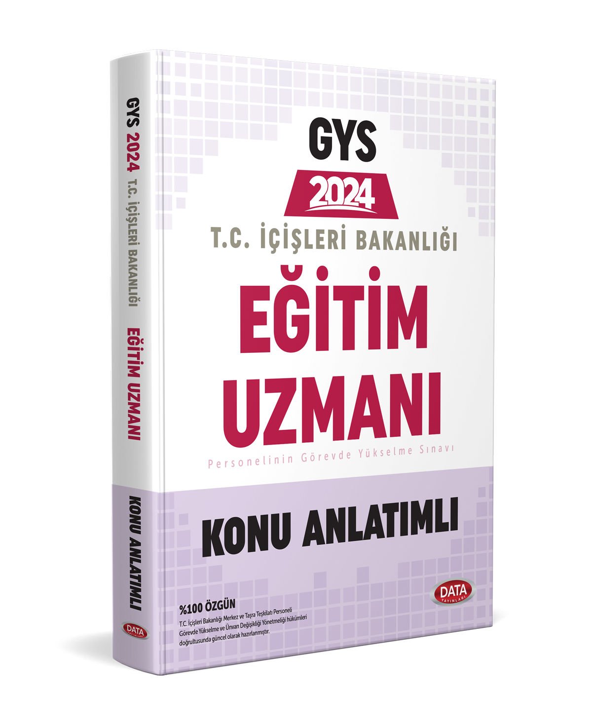 T.C. İçişleri Bakanlığı Eğitim Uzmanı GYS Konu Anlatımlı Data Yayınları