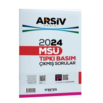 Marka Yayınları 2024 MSÜ Arşiv Serisi Tıpkı Basım Çıkmış Sorular Tamamı Video Çözümlü